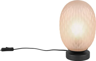 Zdjęcie produktu dla Lampa stołowa FACETTE czarno-bursztynowy 1xE27x25W szkło wym:28x17x17cm IP20 Trio