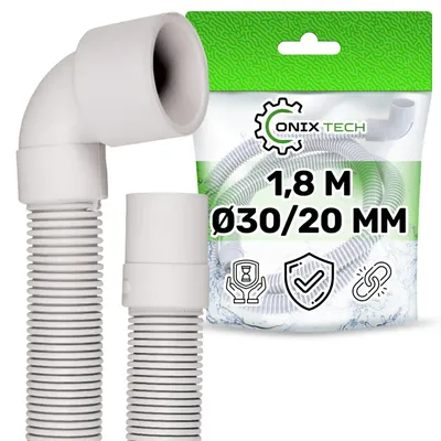 Abwasserschlauch 1,8 m Ø 20/30 mm für Waschmaschine & Spüler