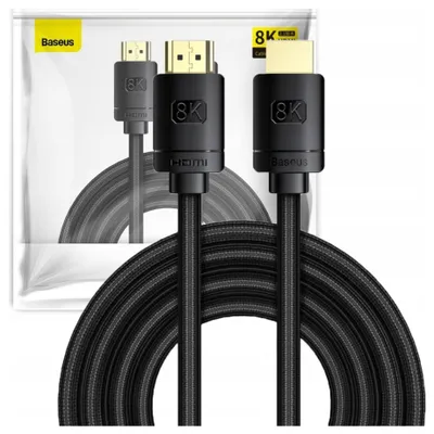 Immagine prodotto di Baseus CAKGQL01 Cavo HDMI 3 m HDMI Tipo A (Standard) Nero, Argento