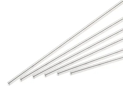 Runde Edelstahlstangen 304, 2 mm x 100 mm, 6 Stück
