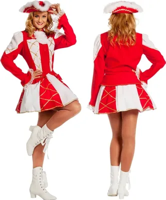Produktbild von Tanzmariechen-Damen-Kostüm Rot 48
