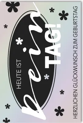 Produktbild von Geburtstag - Glückwunschkarte im Format 11,5 x 17 cm mit Umschlag