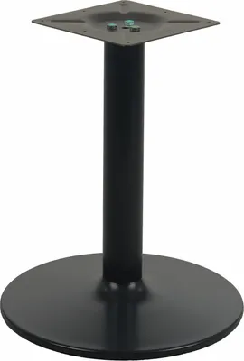 Image de Pied de table en métal NY-B006, pour bureau, hôtel, restaurant, diamètre 46 cm, hauteur 57,5 ​​cm, noir