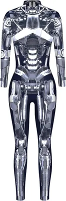 Productafbeelding van Skelet Kostuum Dames Halloween Cosplay Catsuit met Bottenprint