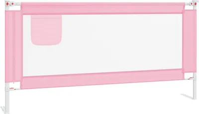 Produktbild von vidaXL Kleinkind-Bettschutzgitter Rosa 180x25 cm Stoff