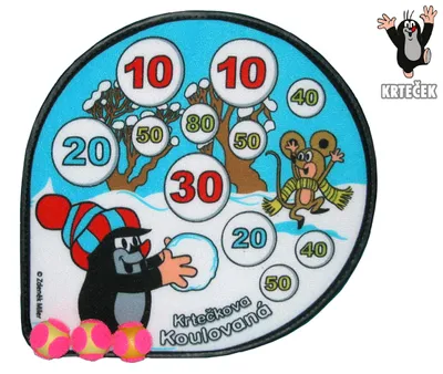 Produktbild von Krteček Zielscheibe – Klettverschluss Winterspiele
