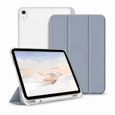 Produktbild von Hülle für iPad Air 11 & 10,9 Zoll M4 2026, M3 2025, M2 2024, Air 5 & 4 – Klapphülle mit transparenter Rückseite, Stifthalter & Standfunktion