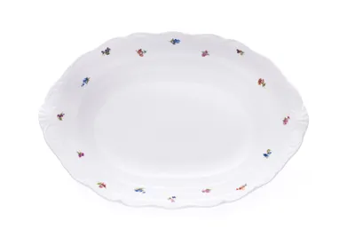 Image de Corbeille à pain, porcelaine tchèque, Vérone, 36 cm, panier, G. Benedikt