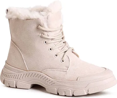 Produktbild von topschuhe24 2598 Damen Winter Velours Stiefeletten Warm Gefüttert, Farbe:Beige, Größe:37 EU