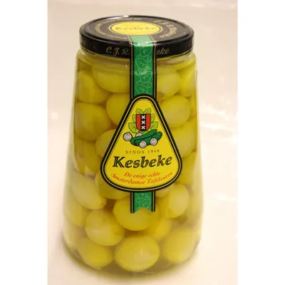 Produktbild von Kesbeke Handgeschilde A'Damse Uien 2650ml Glas (Silberzwiebeln)
