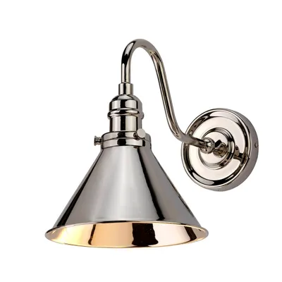 Produktbild von Elstead Provence Wandleuchte E27 28cm Poliertes Nickel