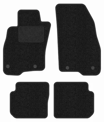 Zdjęcie produktu dla Dywaniki samochodowe welurowe LUX-ANTHRA do: Fiat Punto 12' (2012-2018, hatchback) antracytowe z wzmocnieniem kierowcy, z mocowaniami
