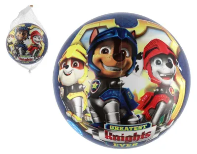 Immagine prodotto di Palla gonfiabile di Paw Patrol, 23 cm, blu, confezionata in una rete