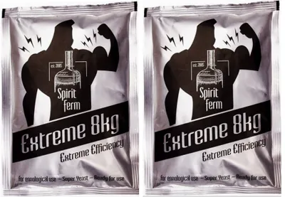 Produktbild von 2 x Wodkahefe - Extreme 8kg Turbohefe Spirit Ferm, Hefe für Maische, Turbo Hefe, Wodka Hefe
