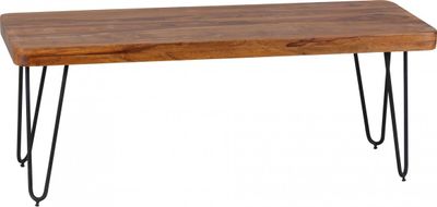 Jedálenská lavica bagli masív sheesham 120 x 45 x 40 cm drevená lavica prírodný produkt kuchynská lavica vo vidieckom štýle | Wohnling
