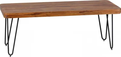 Produktbild von Jedálenská lavica bagli masív sheesham 120 x 45 x 40 cm drevená lavica prírodný produkt kuchynská lavica vo vidieckom štýle | Wohnling