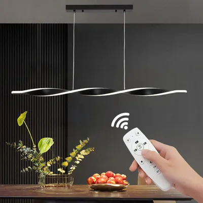 Obrázek produktu pro Stmívatelná LED závěsná lampa s dálkovým ovládáním a nastavitelnou výškou
