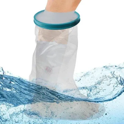Produktbild von Schutzschuh für Duschen - Fußgips - Recycelbar - Verhindert Verstauchungen und Fußfrakturen.