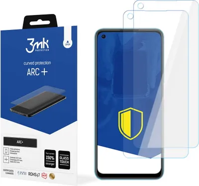 Produktbild von 3mk Display Schutzfolie ARC+ für Oppo A76  0,17mm Self-Heal (2 Stück)