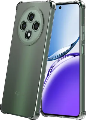 Zdjęcie produktu dla Etui na telefon Oppo Reno 12F przezroczyste ze zderzakiem - przezroczyste, odporne na wstrząsy etui z silikonu TPU - Smartphonics
