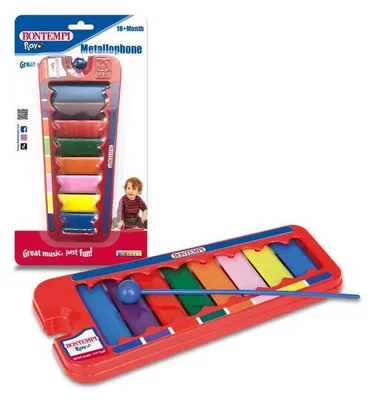 Produktbild von Bontempi Xylophon Spielzeug 8 Töne buntes Musikinstrument für Kinder