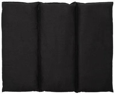 Produktbild von GIRAFFENLAND Bio-Dinkelkissen groß 40x30cm - 3-Kammer - schwarz - Wärmekissen Körnerkissen