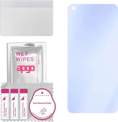 Produktbild von apgo Hybrid Schutzglas, kompatibel mit Nothing Phone 1, 9H Härte, Flexible Nano Glass PRO, toller Ersatz für Hartglas, kratzfester Displayschutzglas, Displayschutz, Full Glue