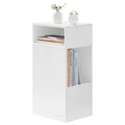 Produktbild von VASAGLE Nachttisch,Nachtschrank, 2 offene Fächer, 1 Schublade, Beistelltisch werkzeuglos
