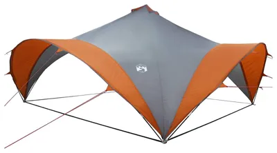 Obrázek produktu pro vidaXL Party stan s šedou a oranžovou střechou, rozměry 600 x 600 x 400 cm