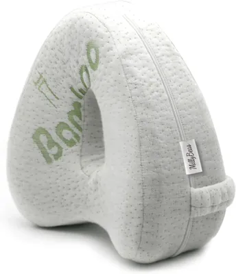Produktbild von Kniekissen, orthopädischer Memory-Schaum, für Seitenschläfer, weiß