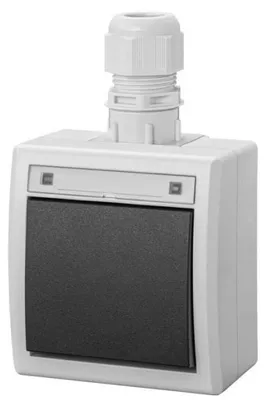 Imagen del producto de AQUANT: Conector simple para escaleras, resistente al agua (IP65), color gris. Modelo: 5001-65