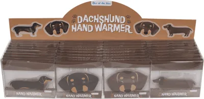 Produktbild von Handwärmer, Dackel-Motiv, 13 x 6 cm, 4-fach sortiert
