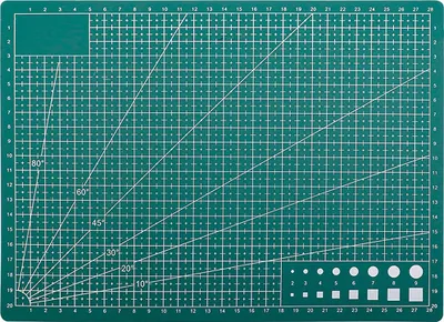 Obrázek produktu pro Verk 11354 Podložka na řezání a stříhání oboustranná A4 zelená
