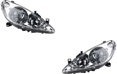 Produktbild von Johns, Scheinwerfer Halogen passend für Peugeot 307 00-05 H7 H1 H1 Set Links Rechts 6204Z3 6204ZR 6205Z3 6205ZR
