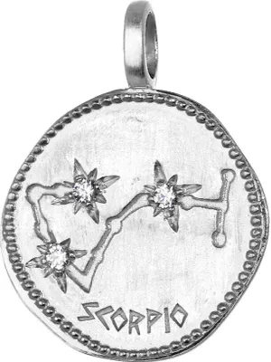 Produktbild von Skorpion Sternzeichen 925 Sterlingsilber 16mm Kettenanhänger Horoskop Zodiak