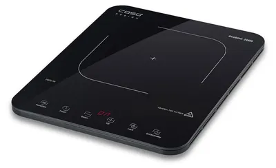 Produktbild von Caso 2236 ProSlim 2000 Induktionskochplatte (2000 Watt, 10 Leistungsstufen, 10 Temperaturstufen (60 ? 240 °C), Sensor-Touch)