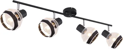 Produktbild von Globo Lighting Strahler Metall schwarz matt, 4x E27