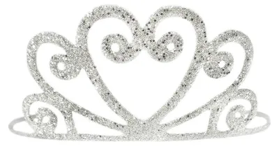 Produktbild von Glitzer-Tiara - Kopfschmuck für Kinder, silber
