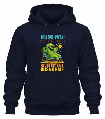 Obrázok produktu pre Ich Sweatshirt, "Nie dnes", nápis, sarkastický odkaz, mikina s kapucňou, tmavomodrá, veľkosť XL