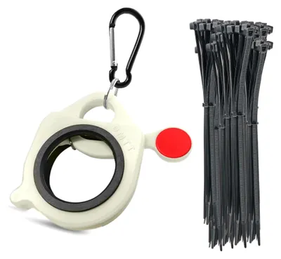 Image de Organisateur pour attaches de câbles, avec 100 attaches de câbles noires