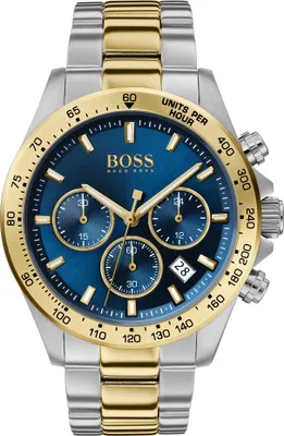 Produktbild von Hugo BOSS Hero HB1513767 Chronographenuhr für Herren, vergoldet, Quarzwerk, Luxusausführung, Einheitsgröße