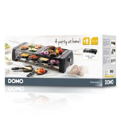 Zdjęcie produktu dla Domo DO9190G, 8 os., Kamień, Czarny, Szary, Prostokątny, Kamień, obrotowy