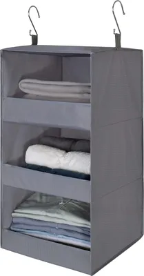 Produktbild von Hängender Kleiderschrank Organizer Aufbewahrung und Organisation - Grau Packung von 1