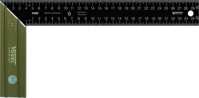Produktbild von Vogel Schreinerwinkel Messbereich300 mm, Aluklinge gehärtet, 45ü´Durchmesser ¥¡ Gehrungsschnitt
