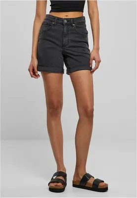 Produktbild von TB4796 - Ladies Organic Stretch Denim 5 Pocket Shorts black washed 26