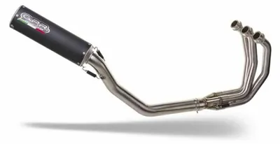 Productafbeelding van Volledig GPR M3 uitlaatsysteem, zwart, met dB-killer en verbindingsstuk, voor Yamaha Tracer 9, type e5