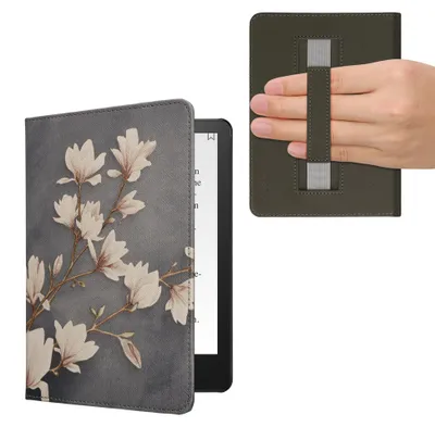 Produktbild von kwmobile Klapphülle kompatibel mit Amazon Kindle Paperwhite 11. Generation 2021 Hülle - Flipcase für Kindle Paperwhite Hülle mit Handschlaufe -