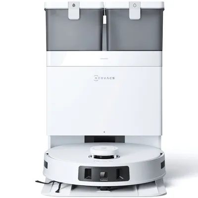 Produktbild von ECOVACS DEEBOT T30C Pro Omni Saugroboter mit Wischfunktion, 12800Pa Saugkraft, Auto-Entleerung, Heißlufttrocknung Staubsauger Roboter Weiß