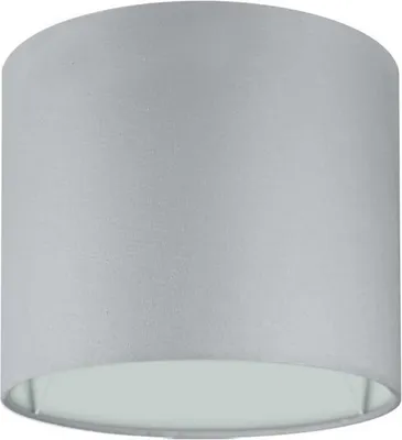 Produktbild von Wogati® Premium Lampenschirm E14/E27 Baumwolle|Farbe: Grau/Größe: Ø14cm Höhe 12,3cm