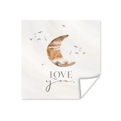 Produktbild von MuchoWow® Poster Zitate - Sprichwörter - Kinder - Liebe dich - Jungen - Mädchen - Kinder 75x75 cm - Wand Dekoration
